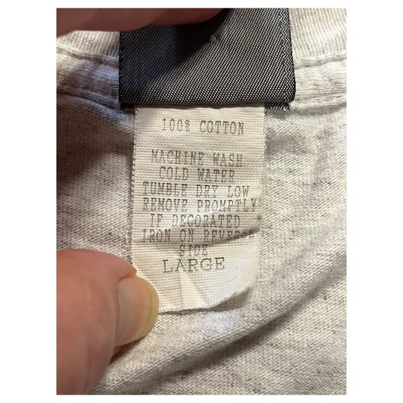 MIKE TYSON vs MCNEELEY “He’s Back’ T-Shirt MGM Grand K.O. Wear Vintage 1995 Sz L - Picture 8 of 8